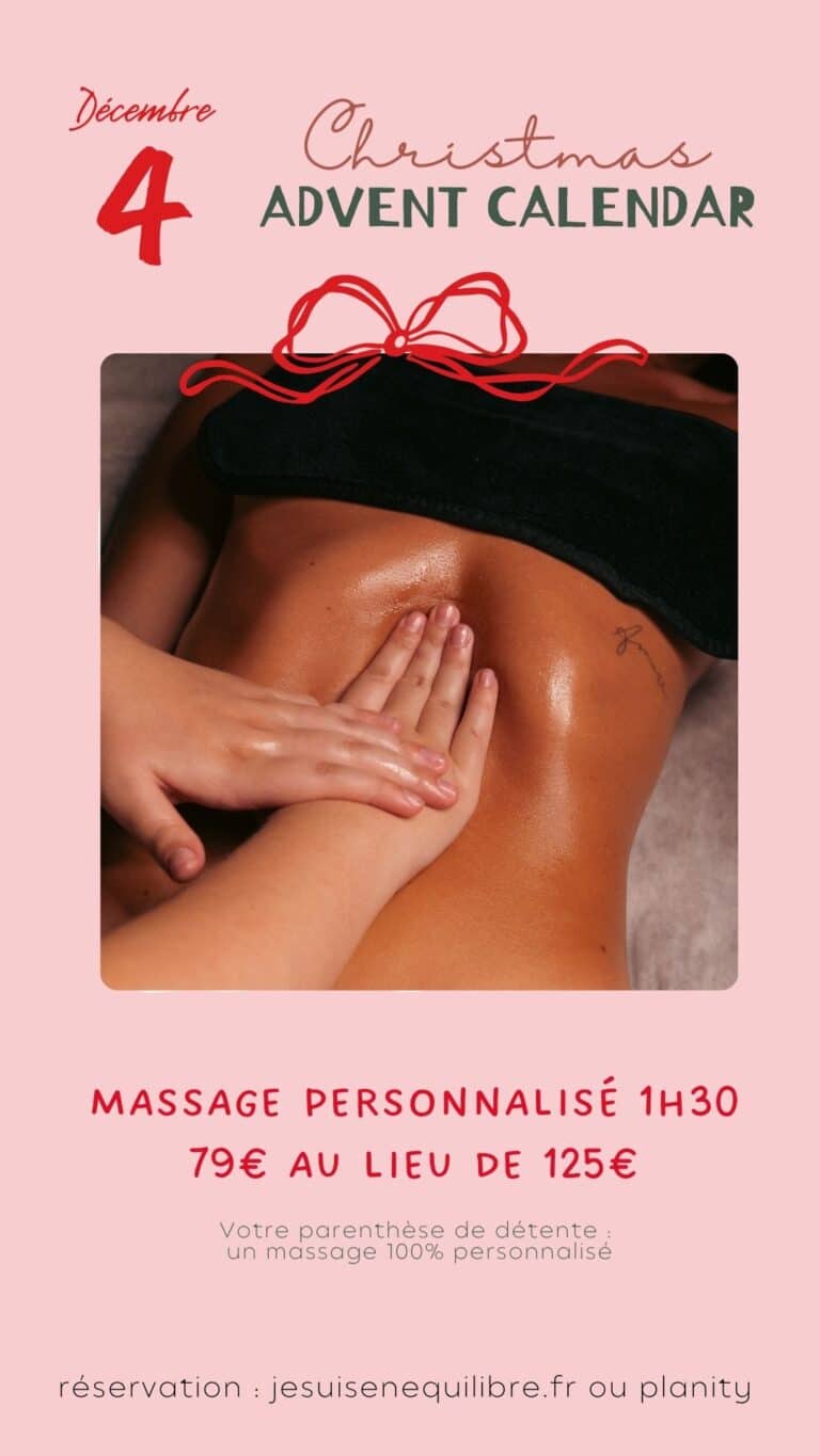 Calendrier de l’Avent : Massage personnalisé 1h30